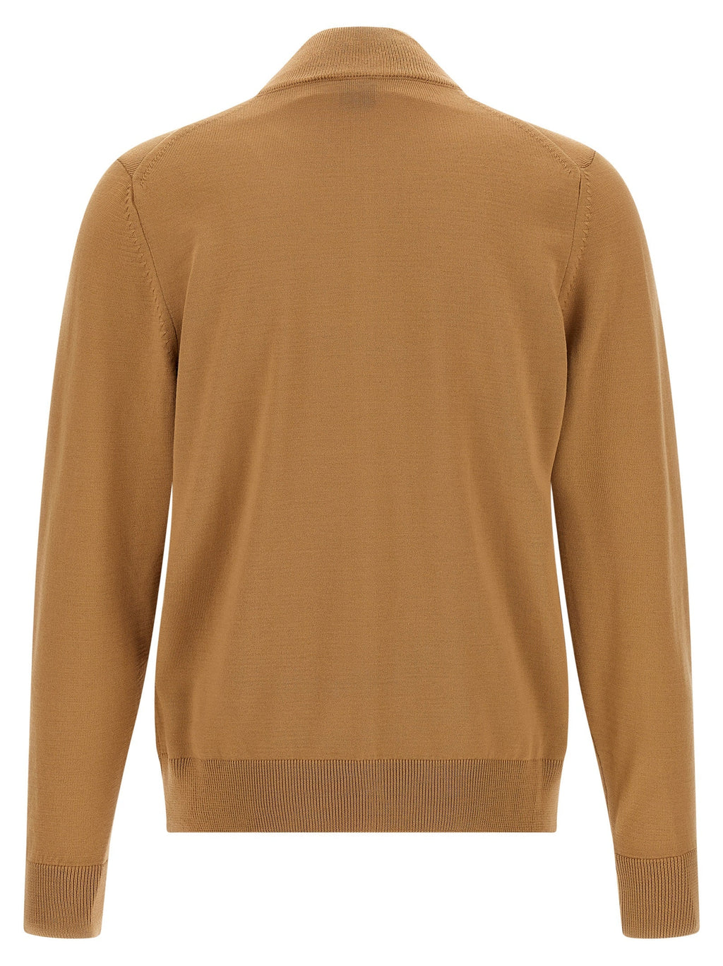 Hugo Boss Brown Virgin Wool Cardigan