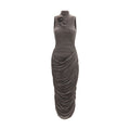 Magda Butrym Gray Copper Cocktail Dress