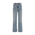 Golden Goose Blue Cotton Straight-Leg Jeans