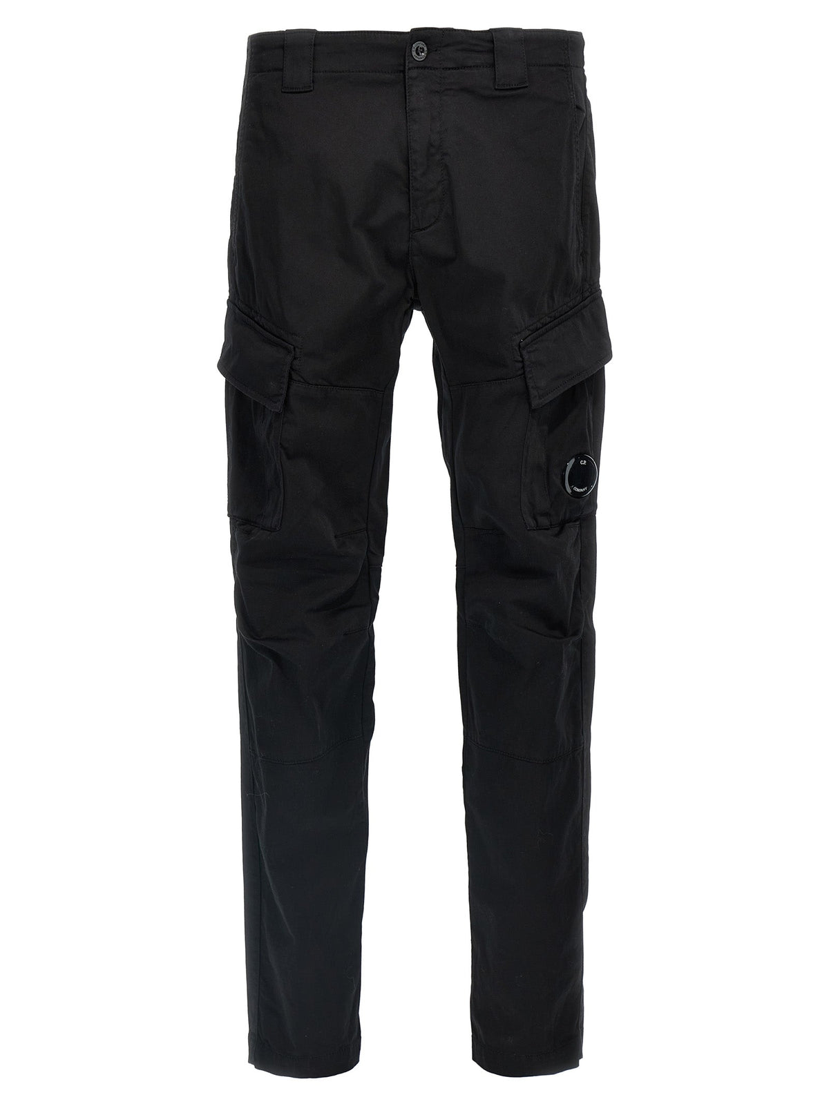 C.P. Company Black Cotton Cargo Pants