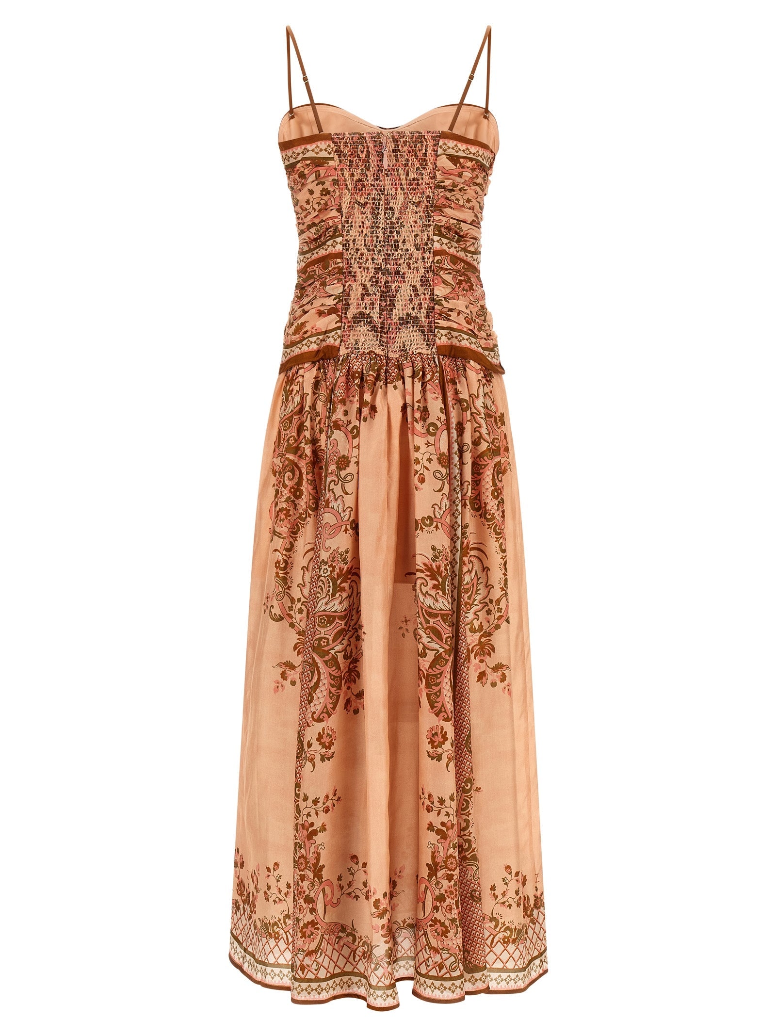 Zimmermann Multicolor Silk Midi Dress