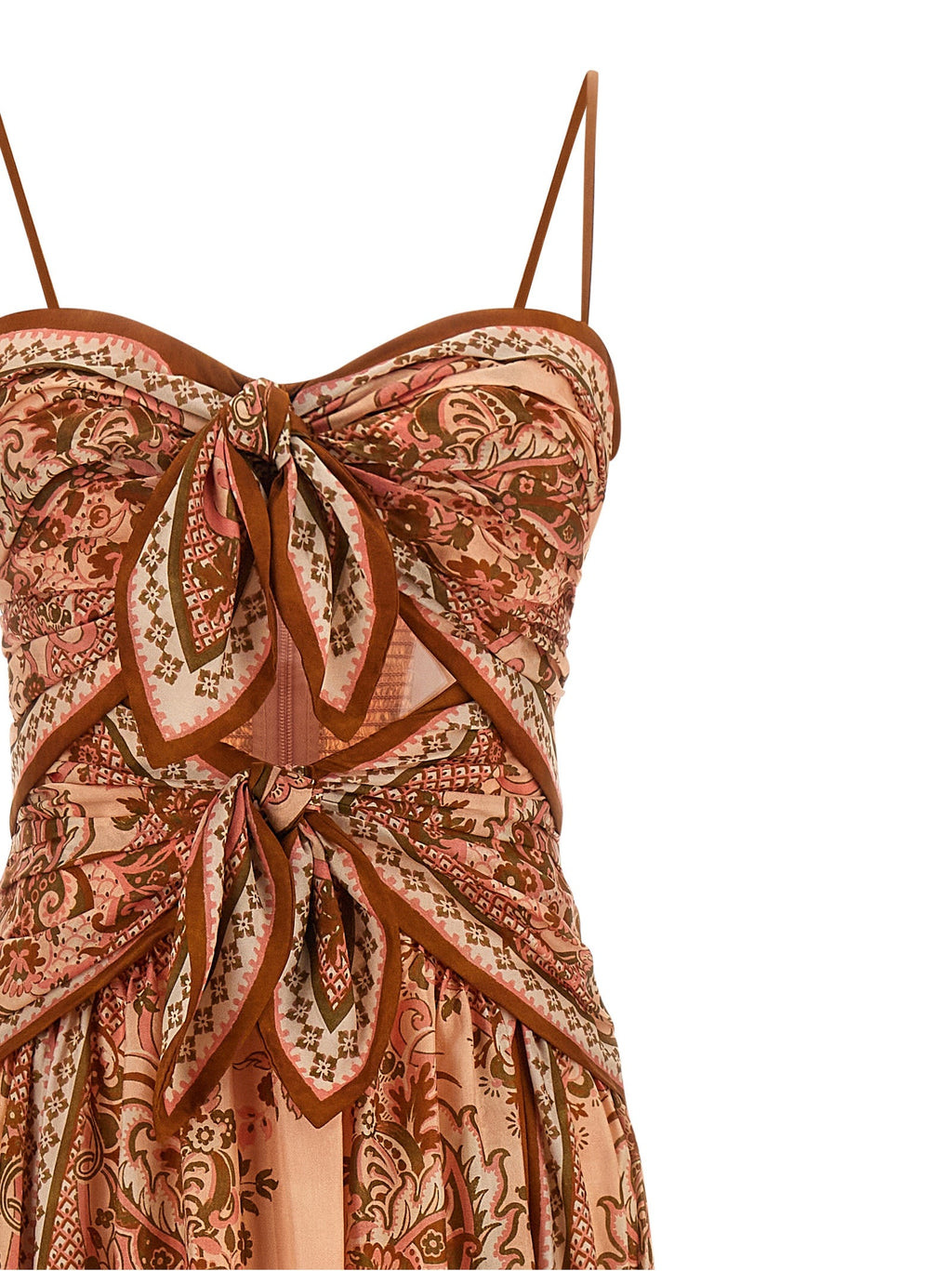 Zimmermann Multicolor Silk Midi Dress
