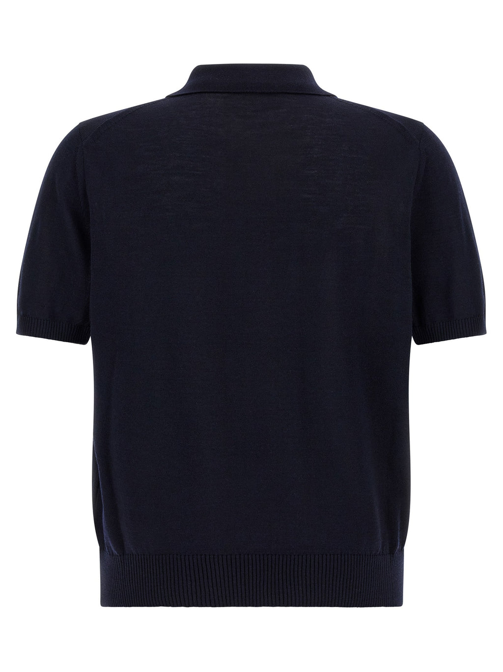 Hugo Boss Blue Virgin Wool Polo Shirt