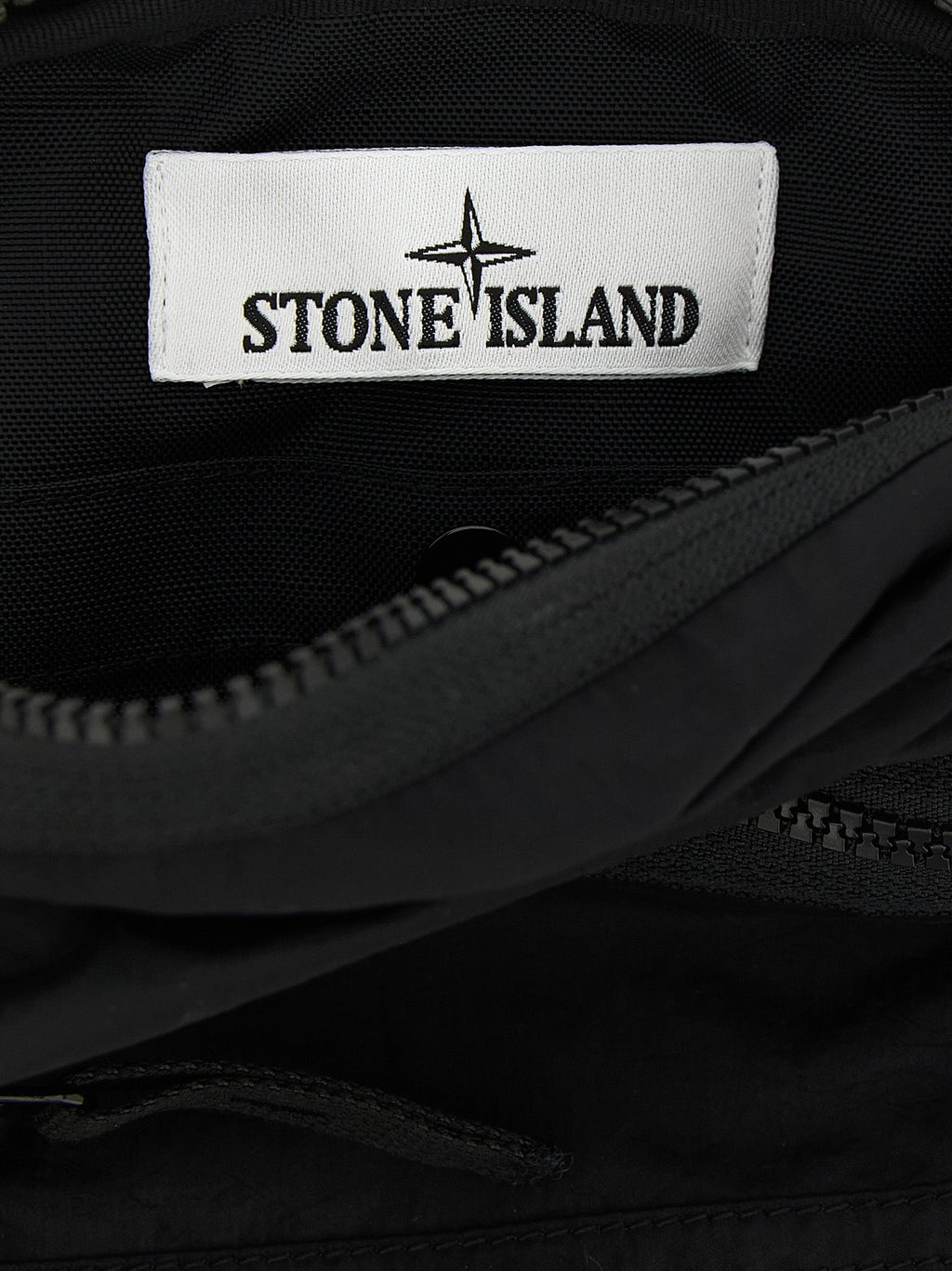 Stone Island Black Polyamide Crossbody Bag