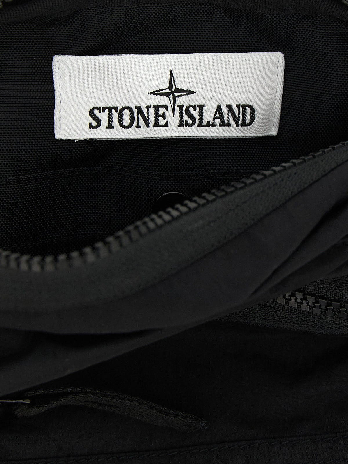 Stone Island Black Polyamide Crossbody Bag