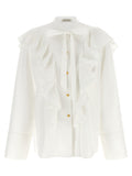 Alberta Ferretti White Cotton Blouse