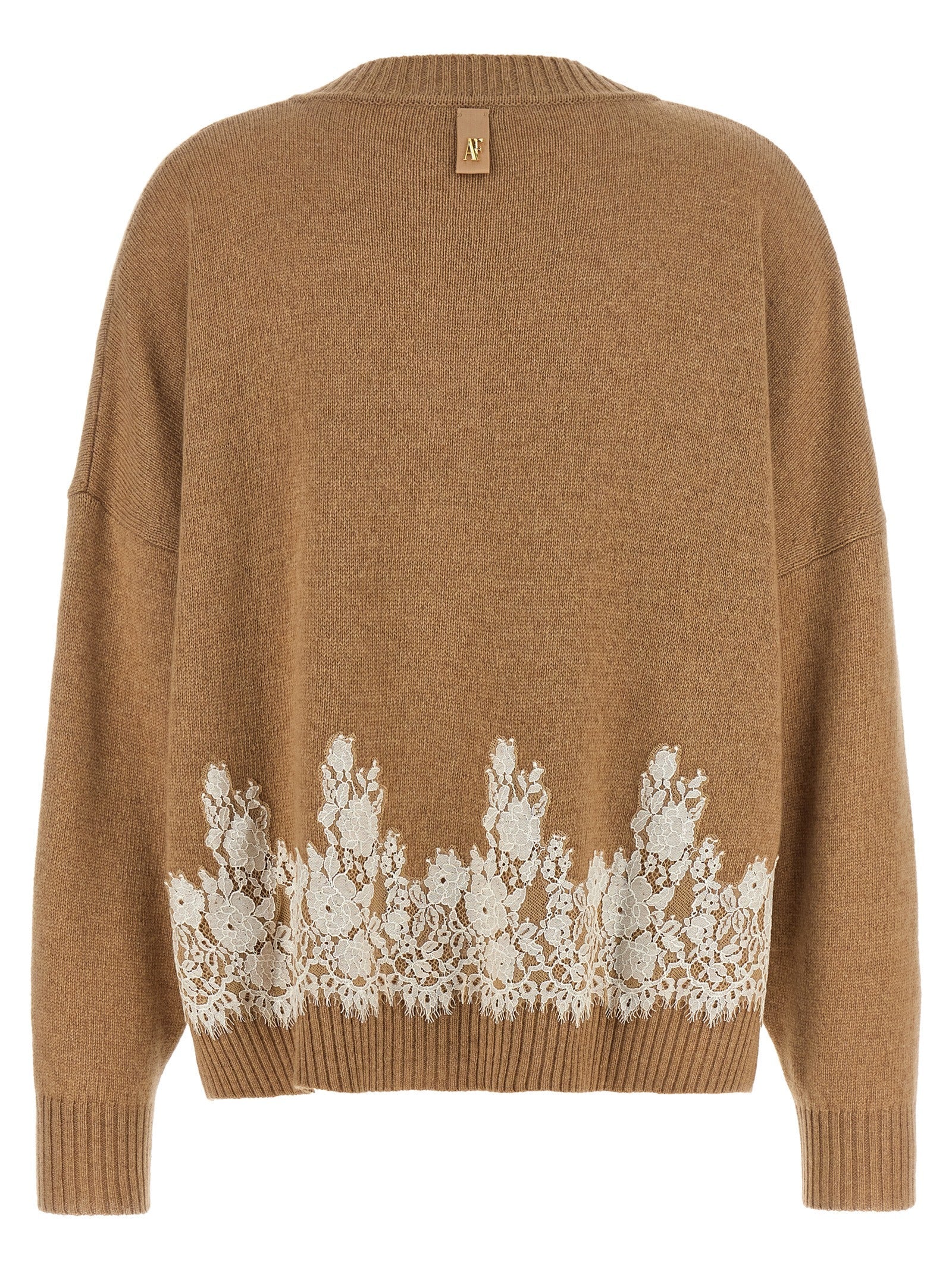 Alberta Ferretti Brown Cashmere Cardigan