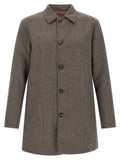 Pal Zileri Brown Wool Coat