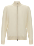 Hugo Boss White Virgin Wool Cardigan