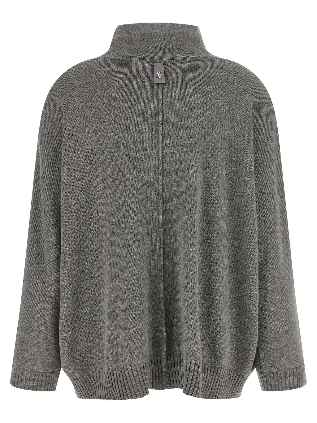 Alberta Ferretti Gray Cashmere Cardigan