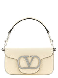 Valentino Garavani White Calfskin Shoulder Bag