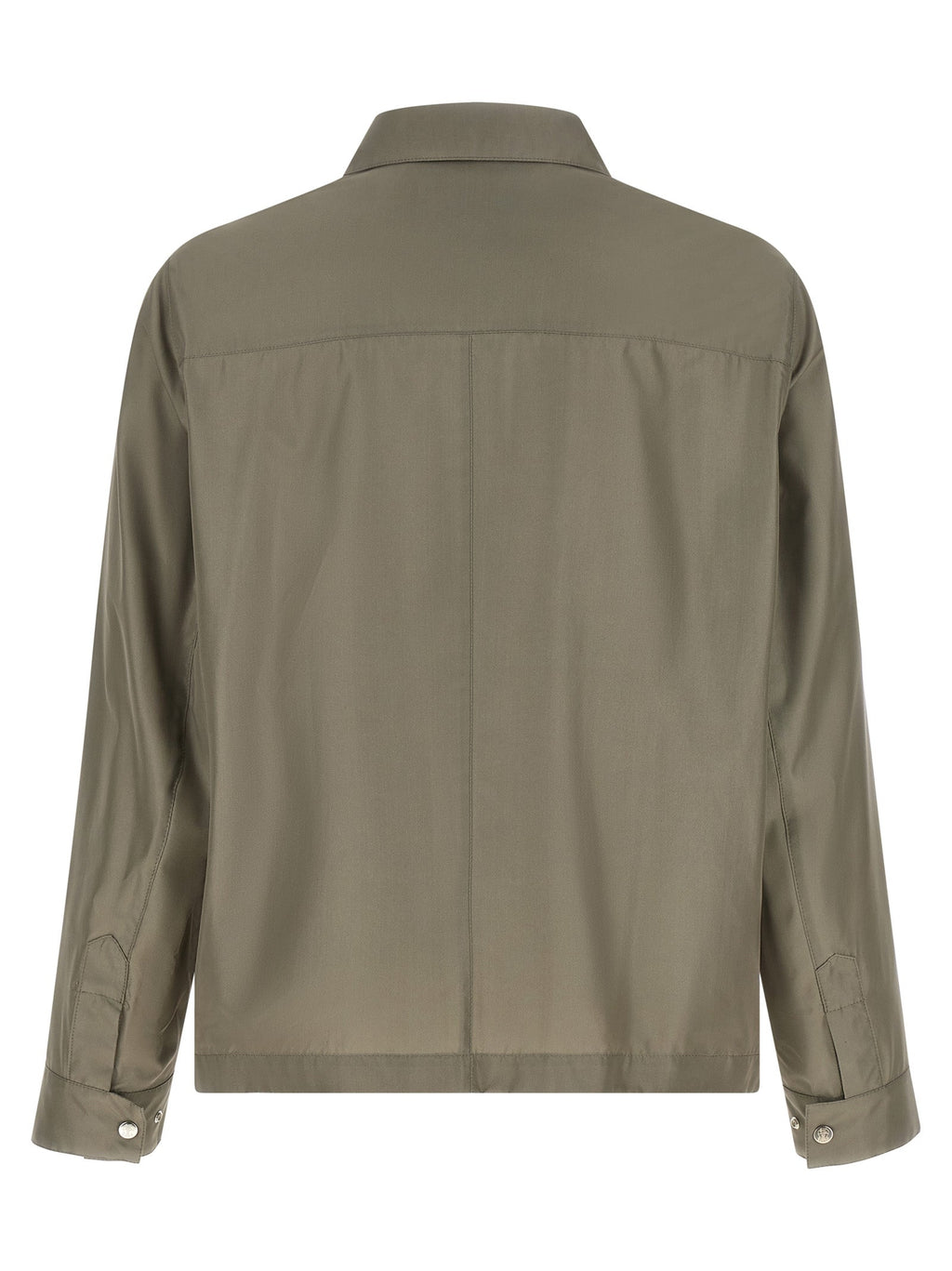 Brunello Cucinelli Bicolor Silk Full-Length Jacket