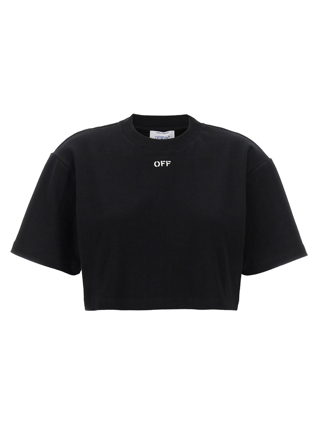 Off-White Black Cotton T-Shirt