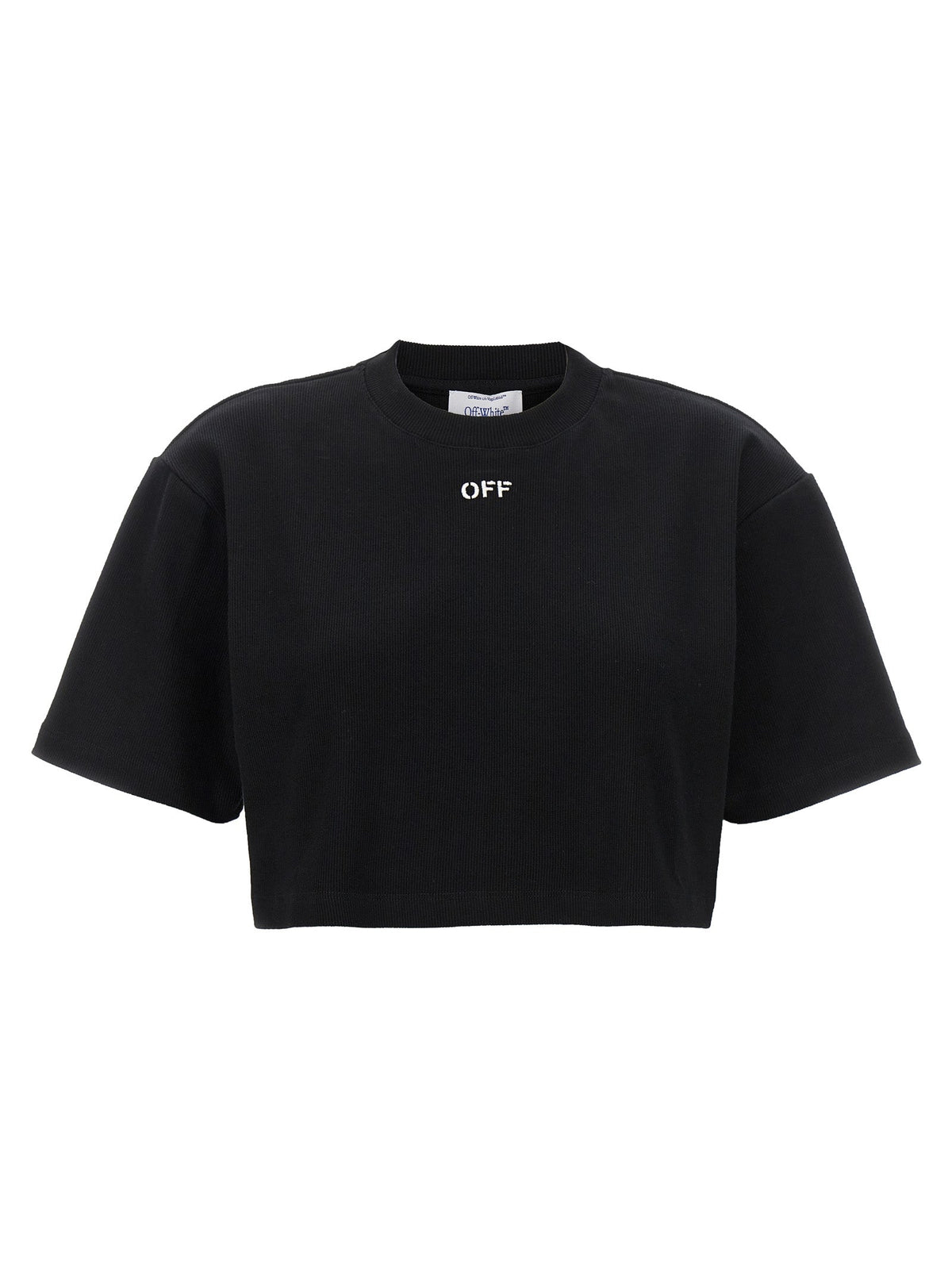 Off-White Black Cotton T-Shirt