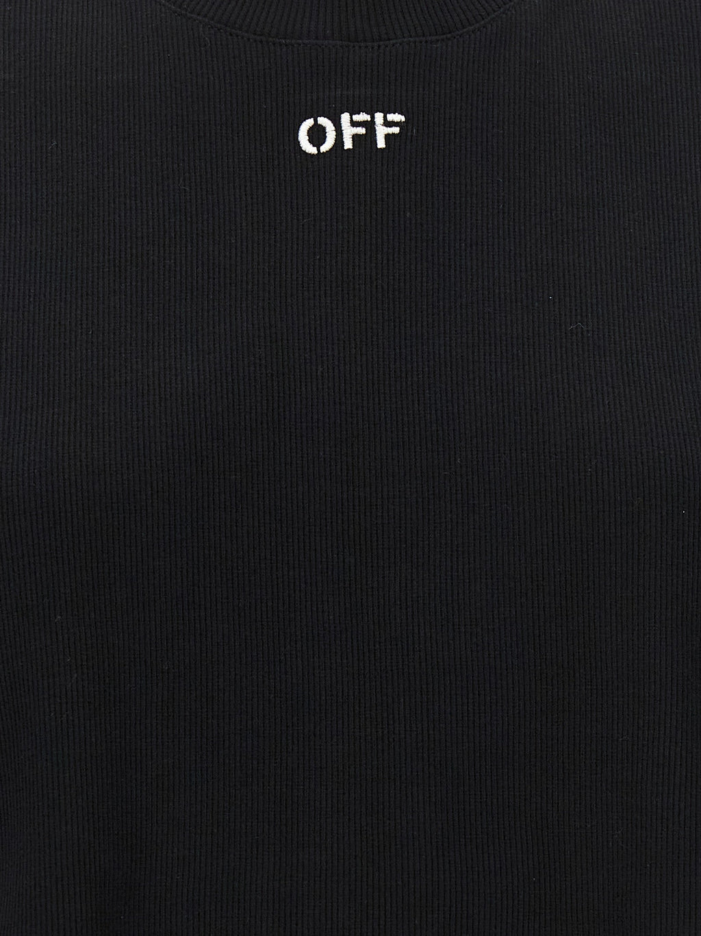 Off-White Black Cotton T-Shirt