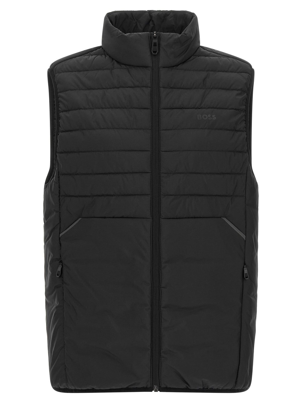 Hugo Boss Black Polyester Sleeveless Jacket