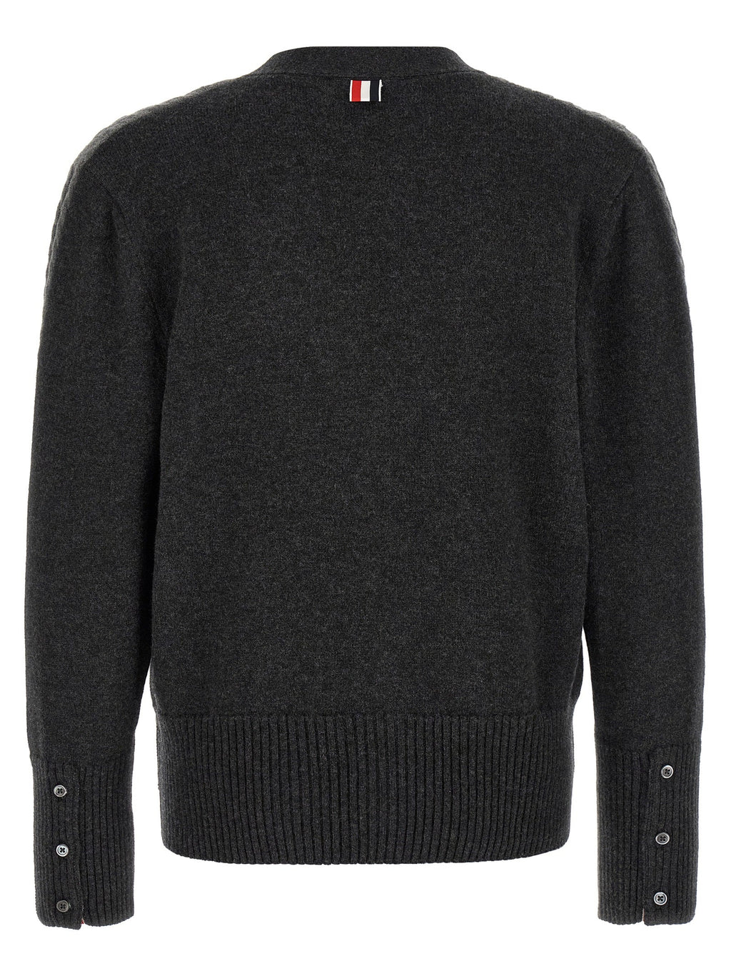 Thom Browne Gray Virgin Wool Cardigan