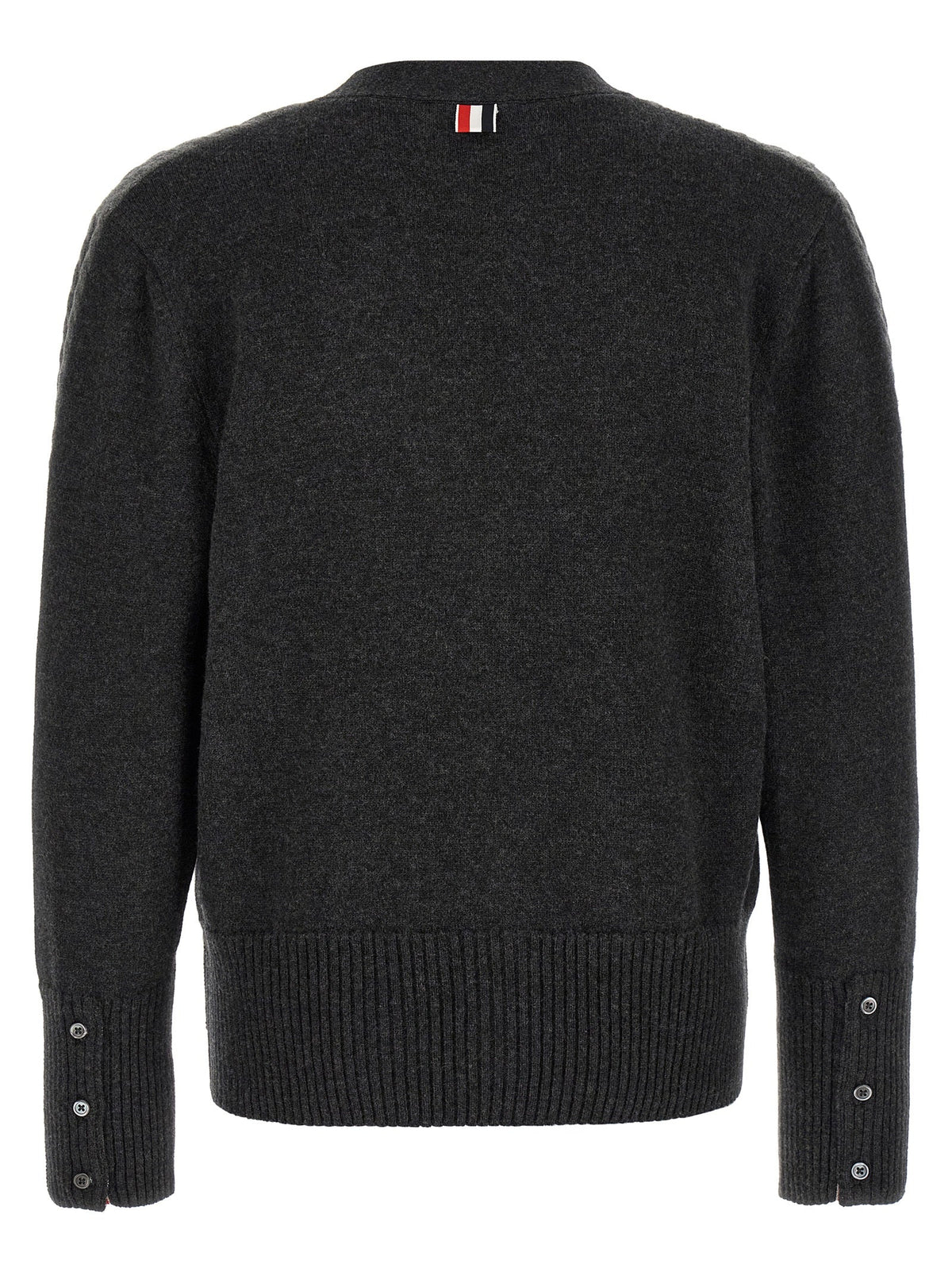 Thom Browne Gray Virgin Wool Cardigan