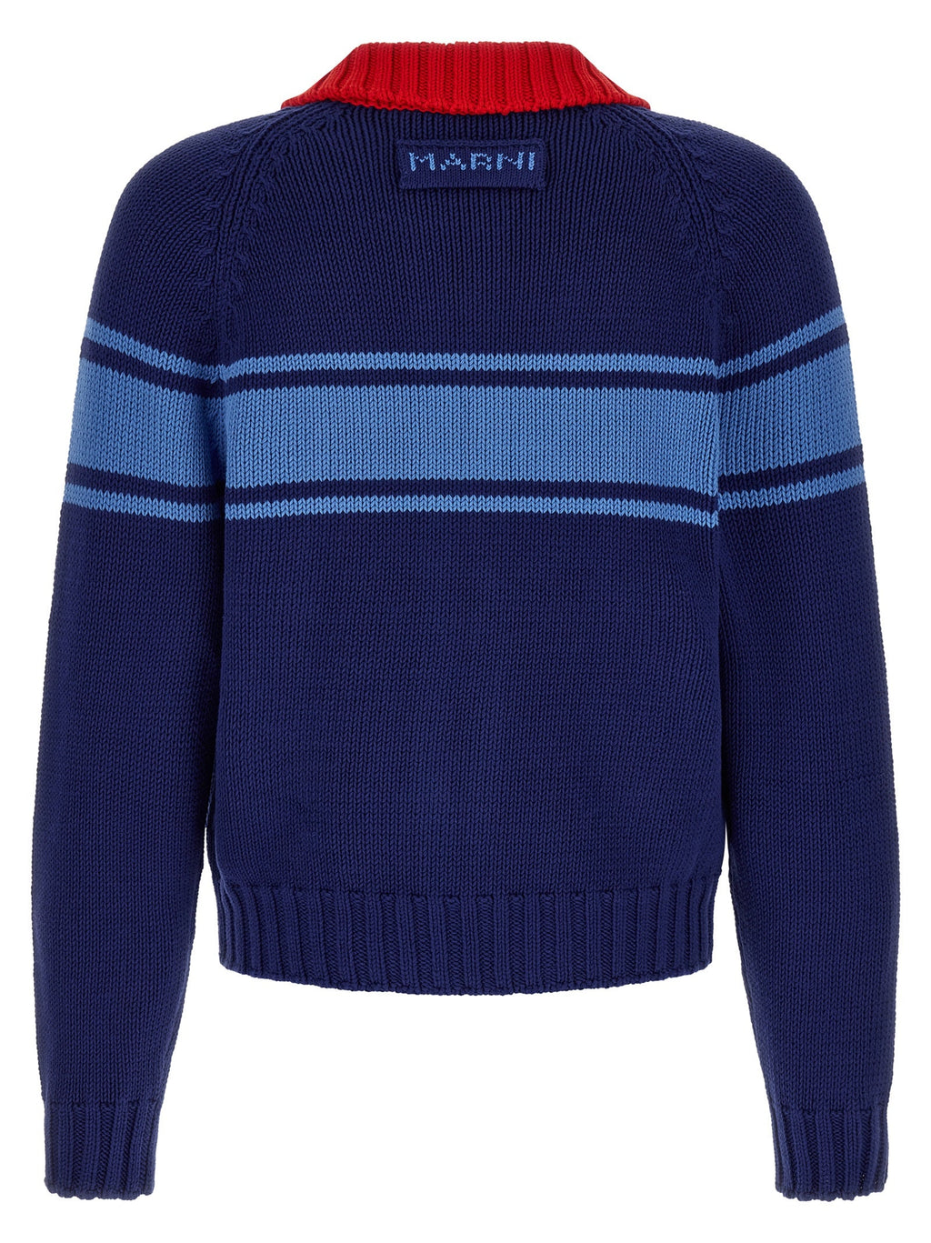 Marni Blue Cotton Cardigan