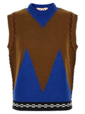 Marni Multicolor Wool Sleeveles Sweater