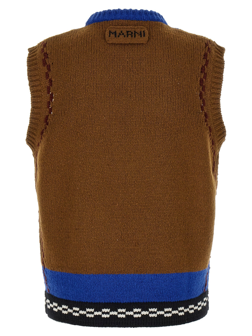 Marni Multicolor Wool Sleeveles Sweater