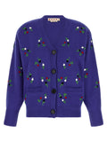 Marni Blue Virgin Wool Cardigan