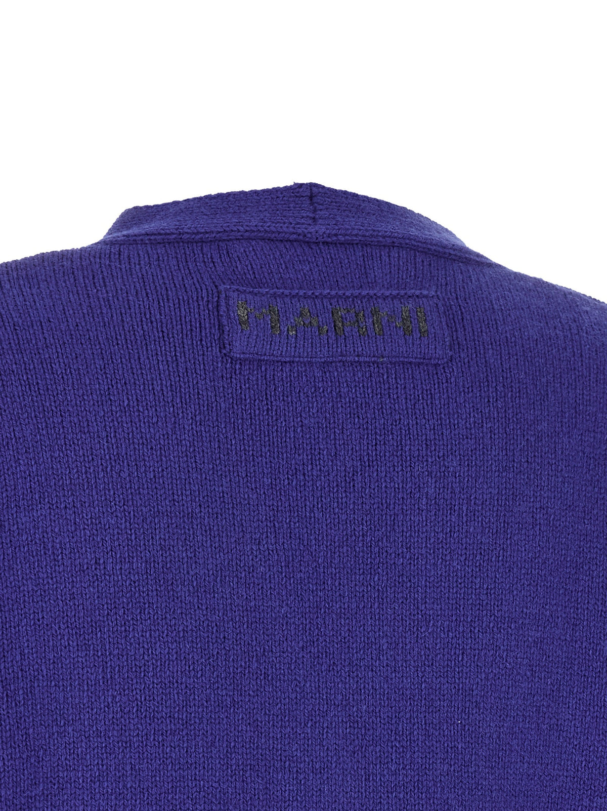 Marni Blue Virgin Wool Cardigan