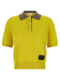 Marni Bicolor Cashmere Polo Shirt