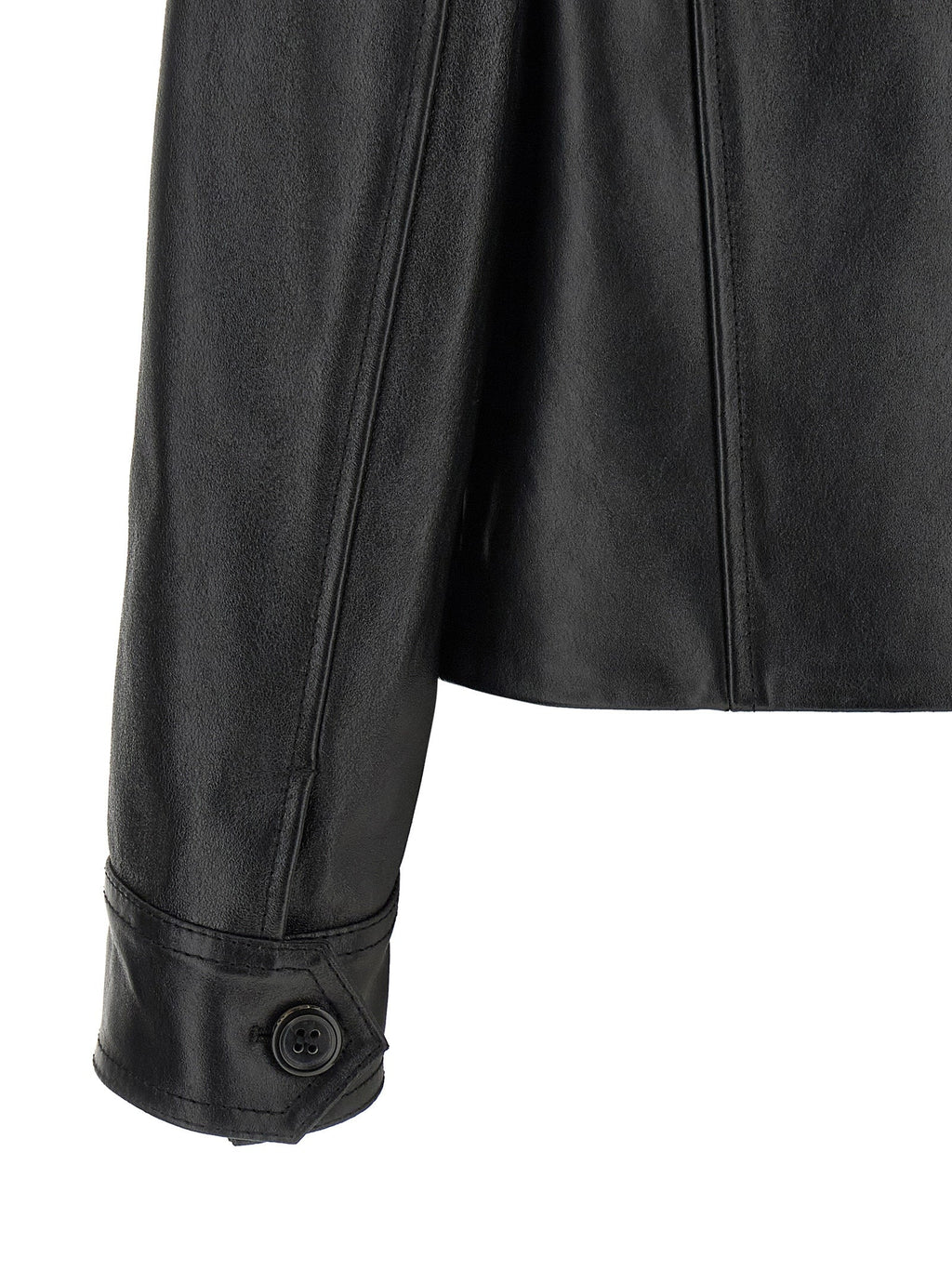 Marni Black Calfskin Leather Jacket