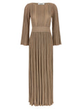 ANTONINO VALENTI Gold Viscose Long Dress
