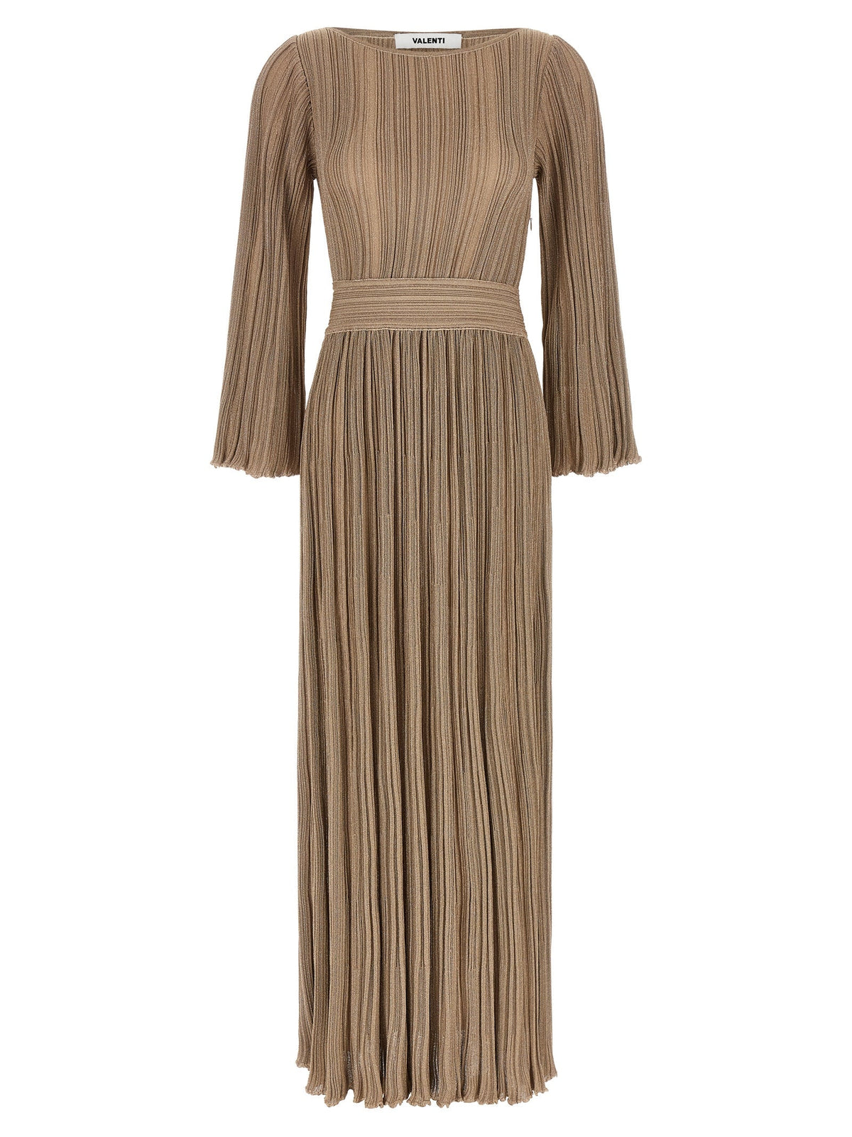 ANTONINO VALENTI Gold Viscose Long Dress