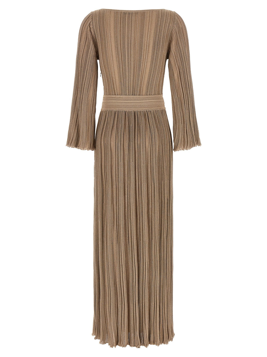 ANTONINO VALENTI Gold Viscose Long Dress