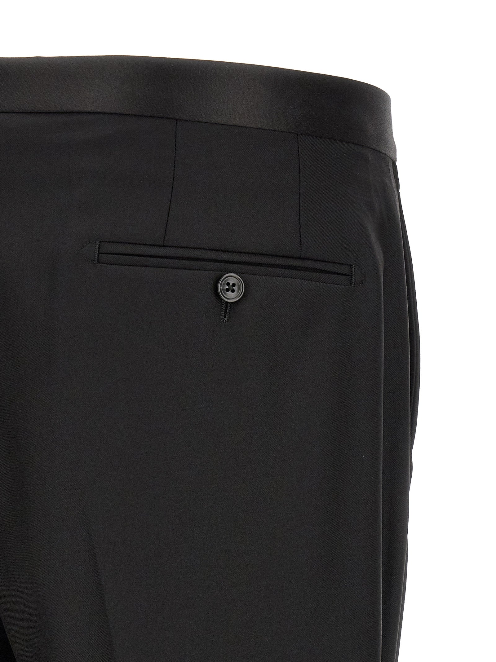 Tagliatore Black Virgin Wool Two-Piece Suit