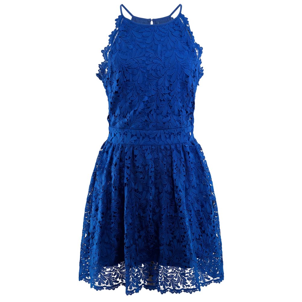 Blue Polyester Women's Dress