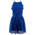Blue Polyester Women's Dress