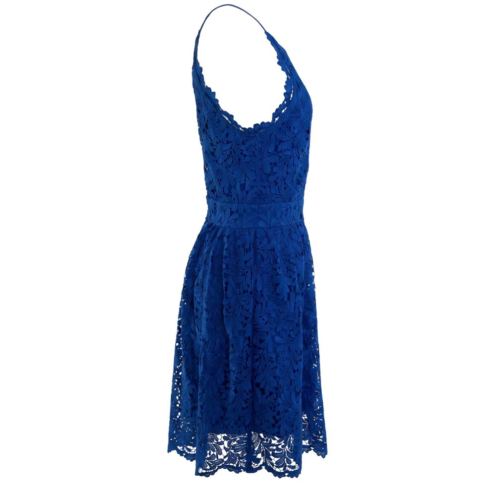 Blue Polyester Women's Dress