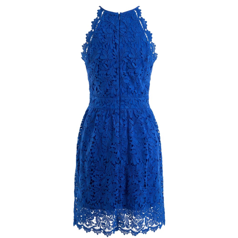 Blue Polyester Women's Dress