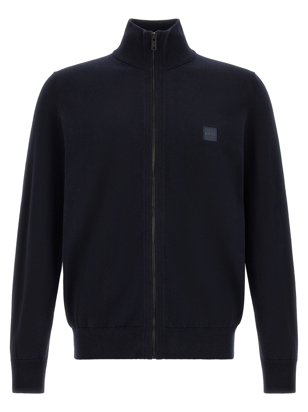 Hugo Boss Blue Cotton Cardigan