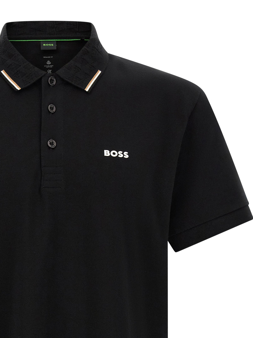 Hugo Boss Black Cotton Polo Shirt