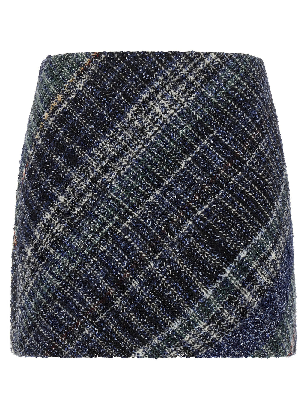 Missoni Blue Wool Long Skirt