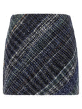 Missoni Blue Wool Long Skirt