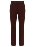 Brunello Cucinelli Bordeaux Cotton Casual Pants