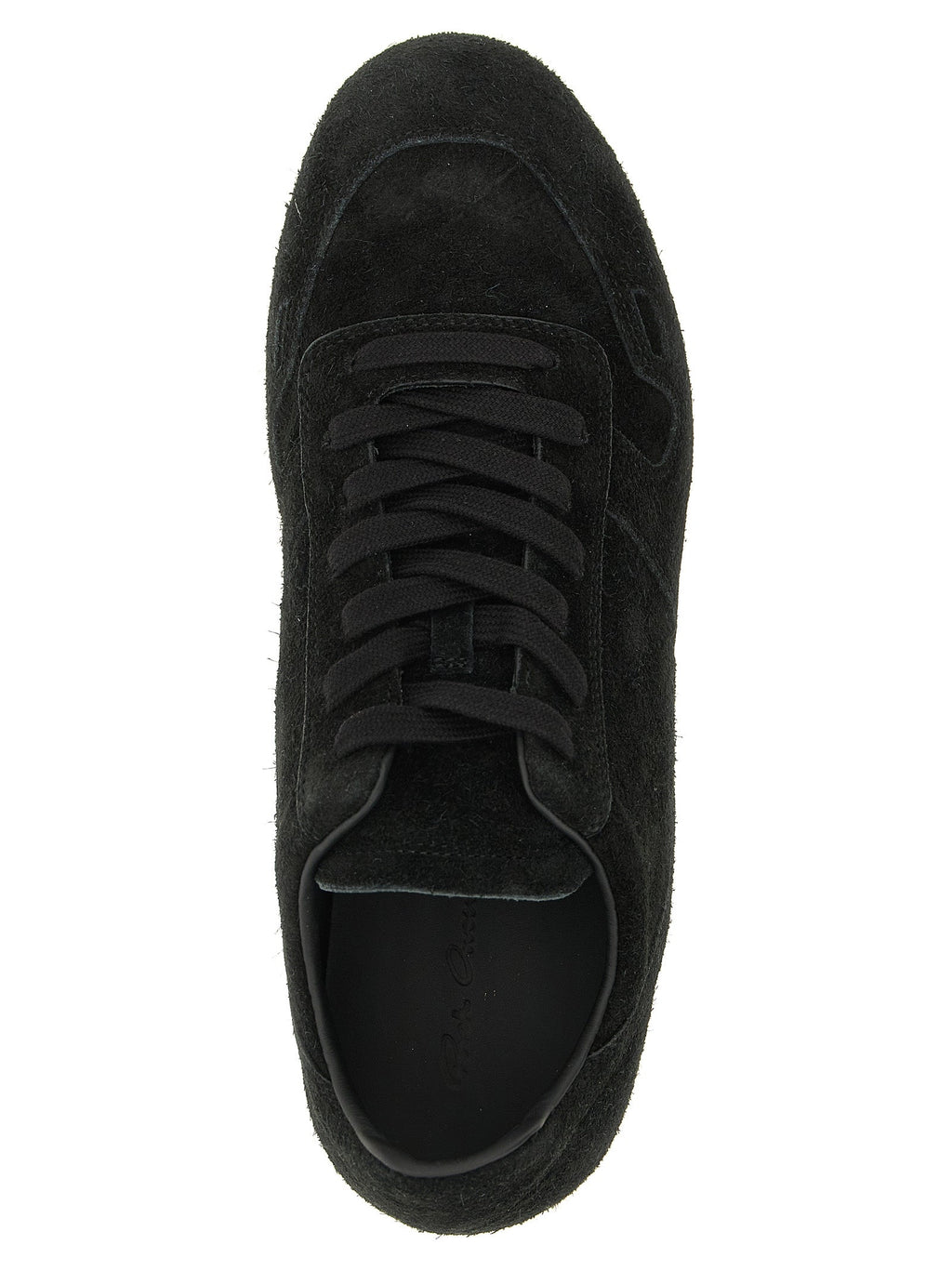 Rick Owens Bicolor Calfskin Low Top Sneakers