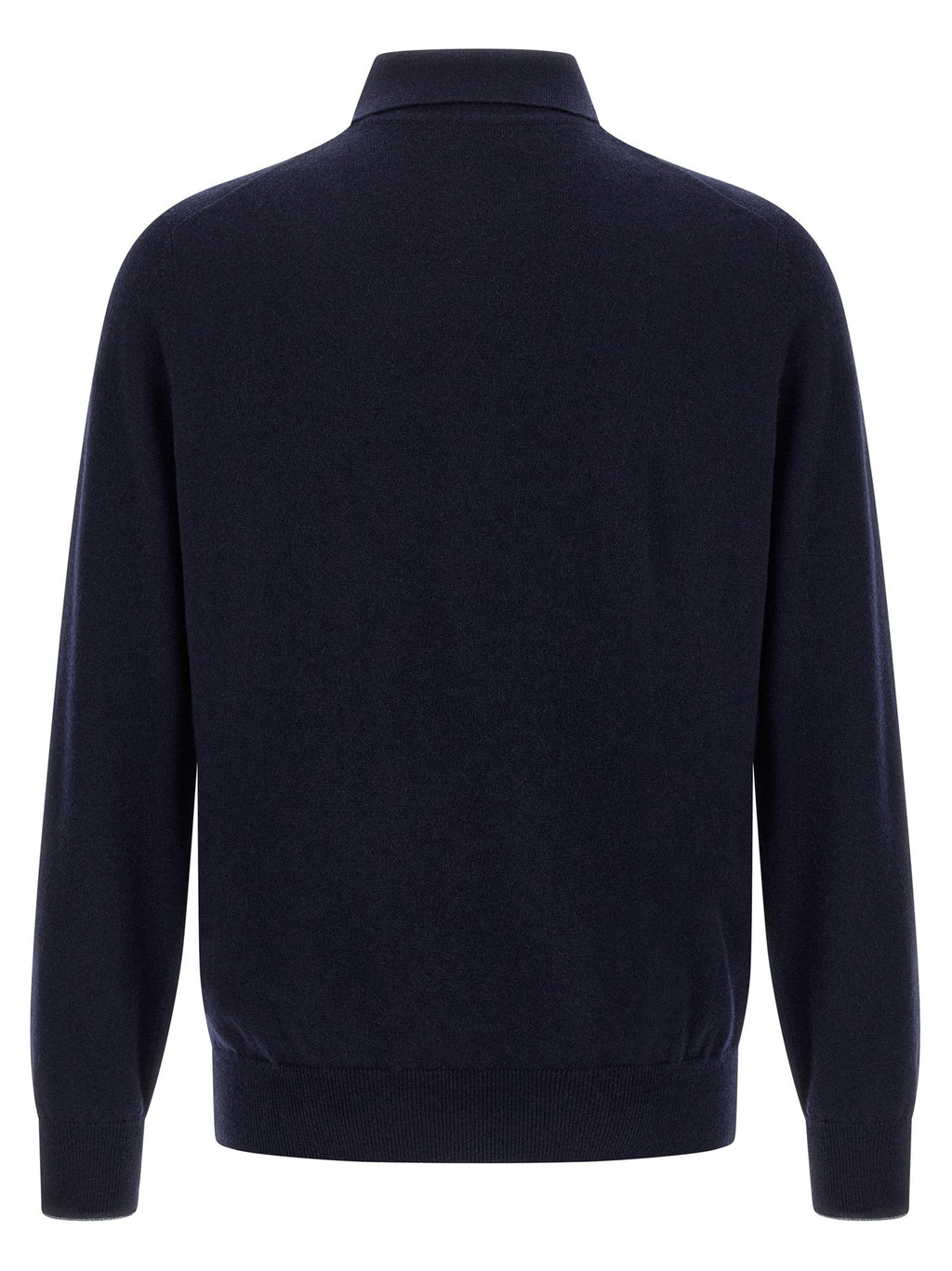 Brunello Cucinelli Blue Cashmere Polo Shirt