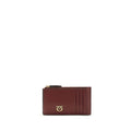 PINKO Bordeaux Calf Leather Bos Taurus Wallet