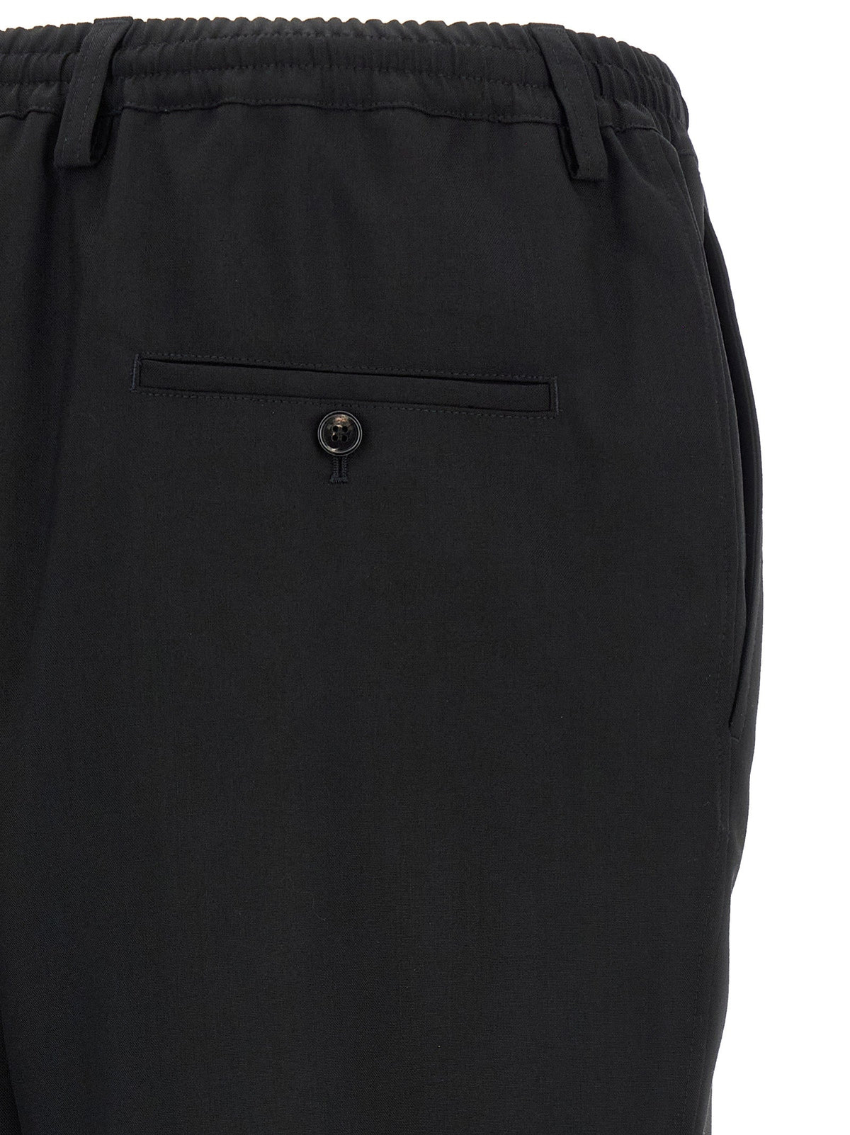 Marni Black Virgin Wool Cropped Pants
