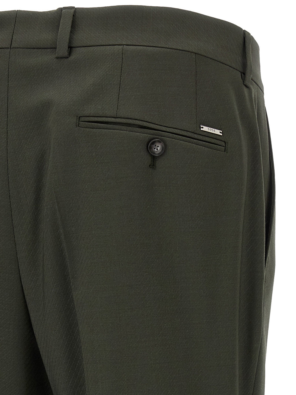 Hugo Boss Bicolor Virgin Wool Pants
