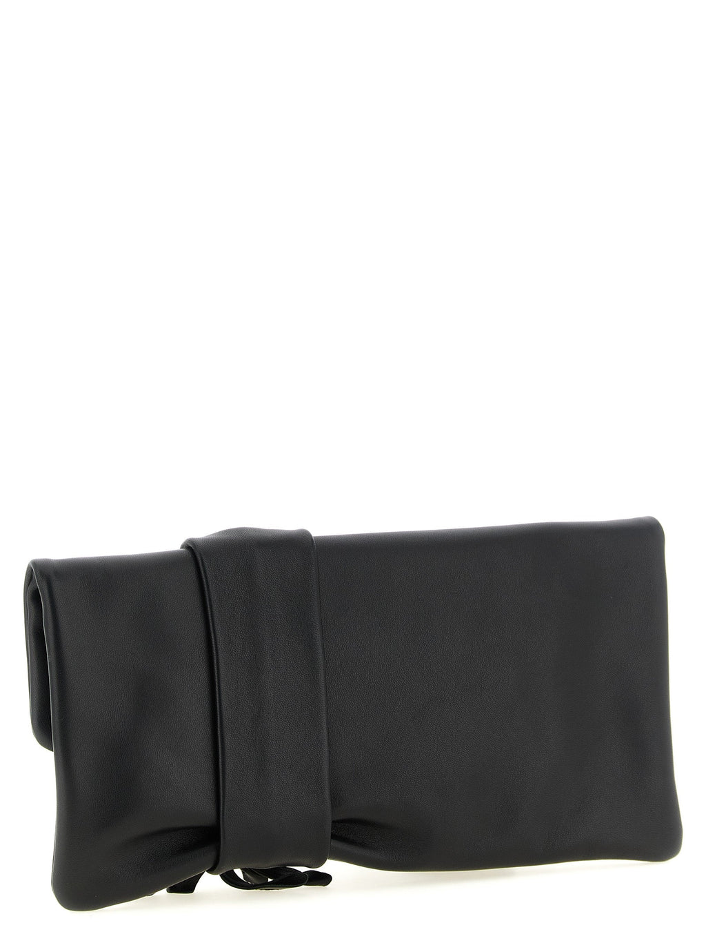 Jimmy Choo Black Lamb Leather Clutch Bag