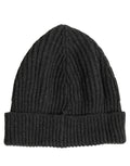 Dolce & Gabbana Men Charcoal Grey Ribbed Wool Knit Beanie One Size Hat