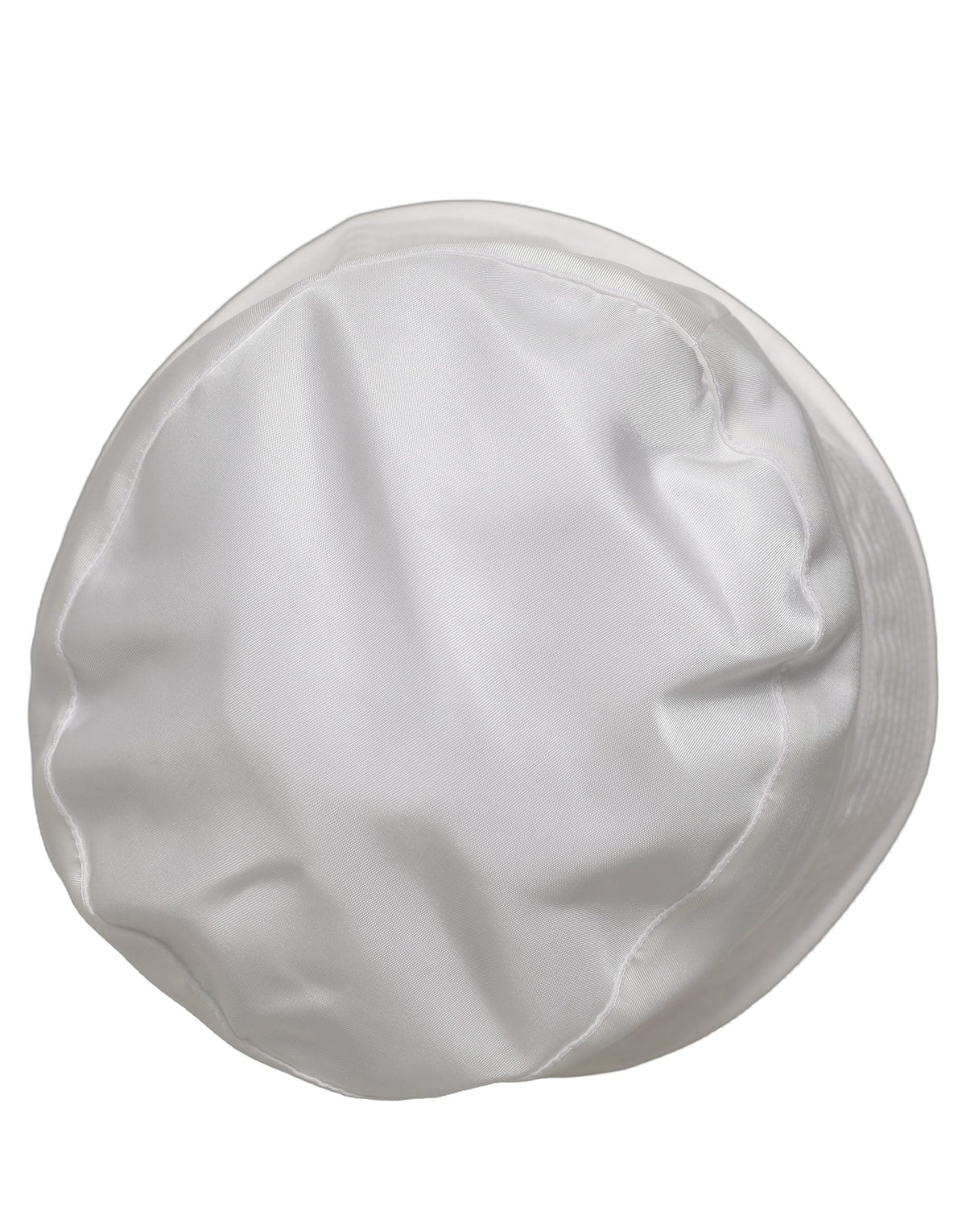 Dolce & Gabbana Men White Nylon Wide Brim Bucket Capello Hat